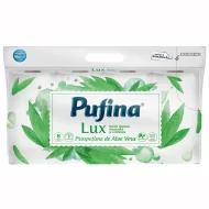 Hartie igienica Pufina Lux Prospetime de Aloe Vera, 8 role, 3 straturi